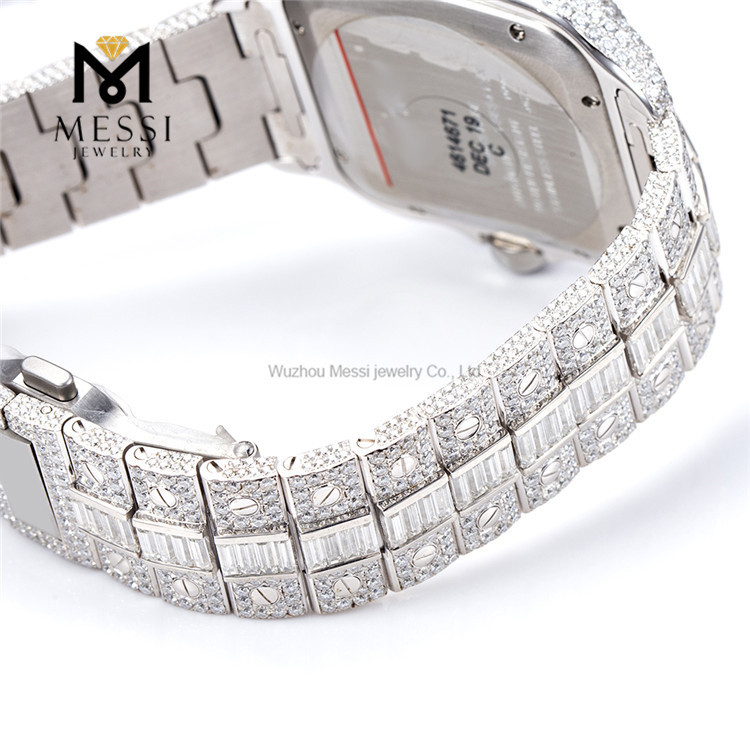 Orologi alla moda economici Moissanite Watch prezzo all'ingrosso
