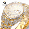 Veri orologi Moissanite automatici in acciaio inossidabile con diamanti ghiacciati VVS Moissanite fatti a mano in vendita