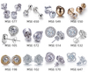 Orecchini con diamanti in oro 18 carati personalizzati Fashion da 2 ct