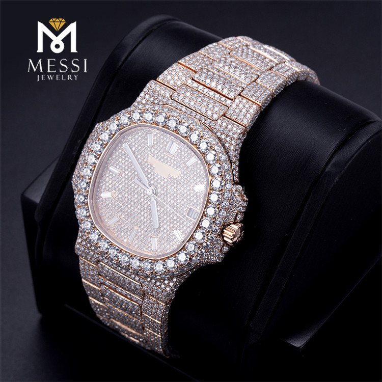 orologio Cartier con diamanti moissanite