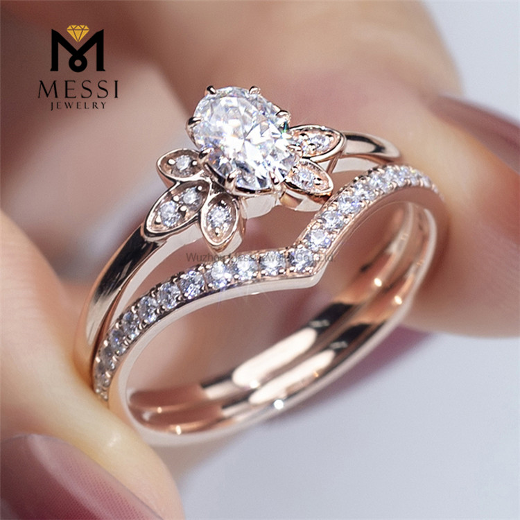 anelli di fidanzamento con diamanti realizzati dall'uomo