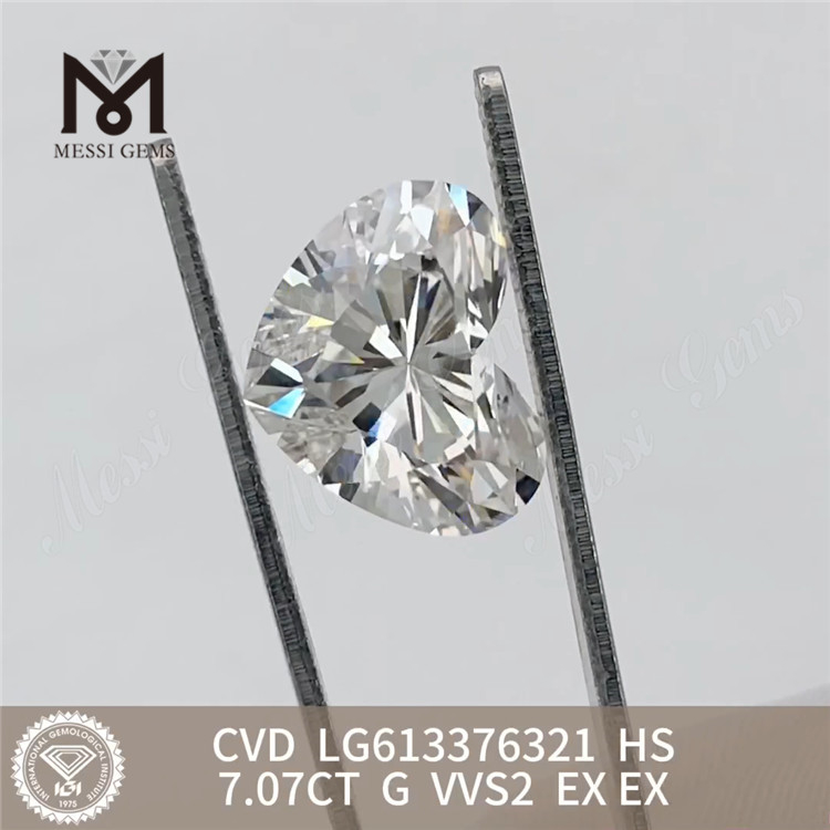 Diamanti da laboratorio della migliore qualità HS da 7 ct CVD LG613376321丨Messigems