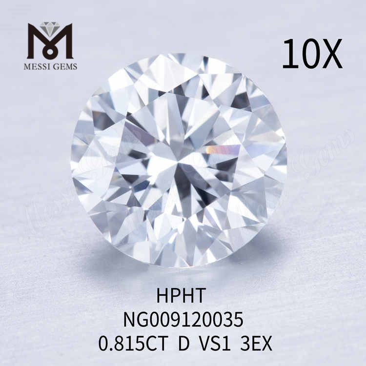0,815 carati D VS1 diamanti rotondi creati in laboratorio prezzo 3EX
