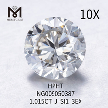 1.015CT J bianco Lab Grown diamante pietra forma rotonda SI1