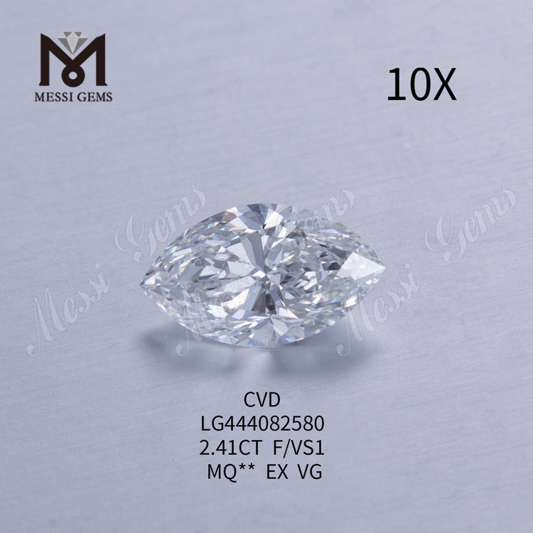 Diamante marquise creato in laboratorio da 2,41 ct BRILLANTE F VS1