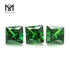 Pietre sfuse CZ verdi di forma quadrata in zircone di colore di alta qualità con un prezzo basso