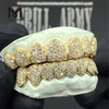 grillz con denti in oro 18 carati personalizzato Grillz con diamante Moissanite