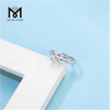 Messi Jewelry Anelli classici in argento moissanite in argento sterling 925