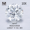 SI1 RD Diamante coltivato in laboratorio da 1,055 ct EX Cut Grade