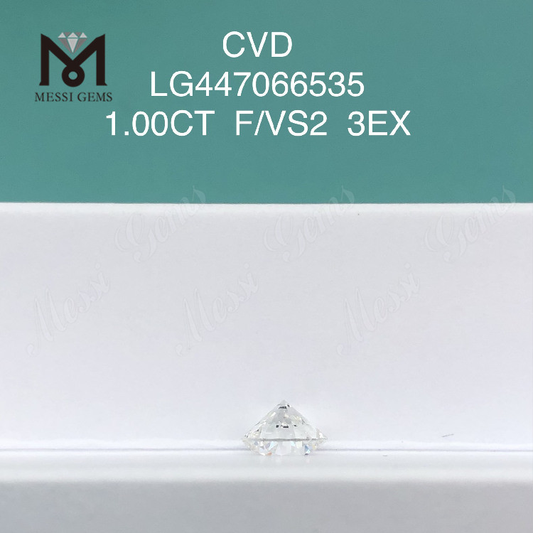 1 carato F VS2 Diamanti tondi BRILLIANT EX Cut CVD lab IGI