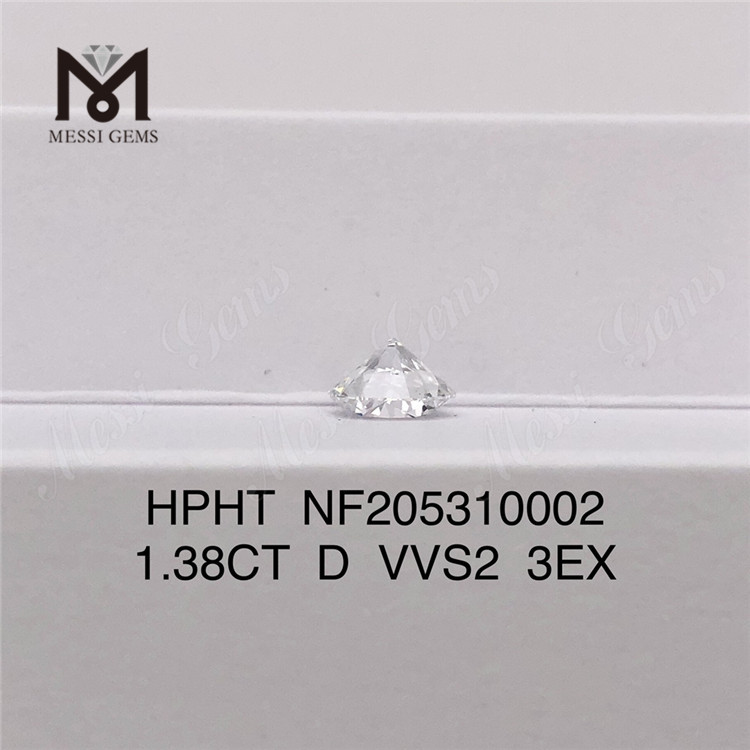1,38 carati D VVS2 3EX in magazzino Diamante sciolto HPHT coltivato in laboratorio per gioielli