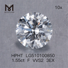 1.55ct F vvs diamante da laboratorio sciolto rotondo 3EX diamante da laboratorio HPHT prezzo all\'ingrosso