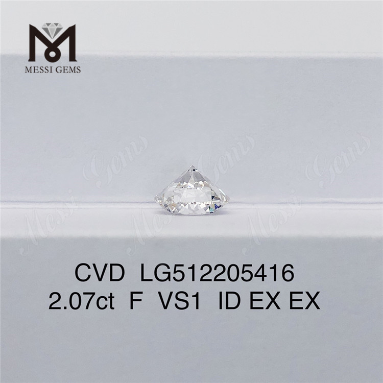2.07CT F VS diamanti cvd Diamanti da laboratorio a forma RD in vendita
