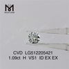 Diamante da laboratorio da 1,09 ct H vs prezzo di fabbrica del diamante cvd sciolto