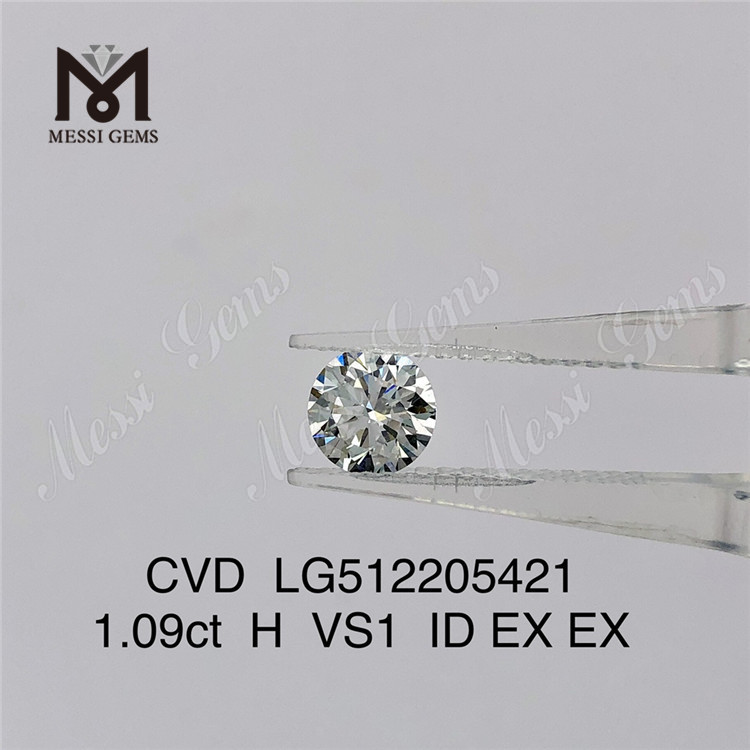 Diamante da laboratorio da 1,09 ct H vs prezzo di fabbrica del diamante cvd sciolto