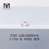 1.17ct G rd cvd lab diamond 3EX vvs prezzo di fabbrica diamante fatto dall\'uomo a buon mercato