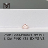 1.13ct VS1 EX VG VS CVD CU diamante rosa coltivato in laboratorio prezzo IGI LG534250547