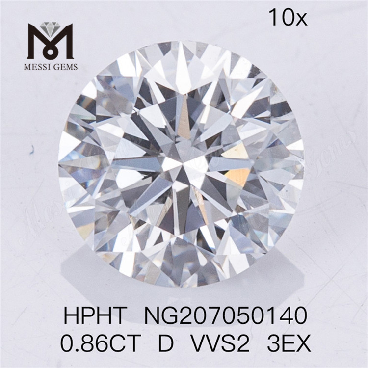 Diamante HPHT sciolto da 0,86 ct D VVS2 3EX Diamanti da laboratorio 