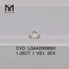 1.26CT I VS1 3EX diamante coltivato in laboratorio 1.25 carati diamante coltivato in laboratorio prezzo all\'ingrosso