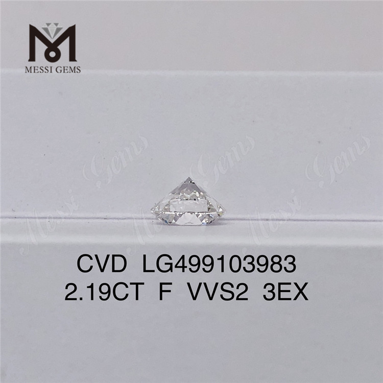 2.19CT F VVS2 3EX diamante coltivato in laboratorio CVD