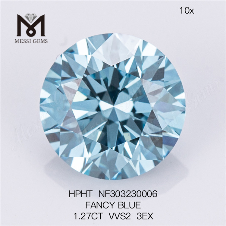 1.27CT FANCY VVS2 3EX diamanti blu cresciuti in laboratorio all'ingrosso HPHT NF303230006