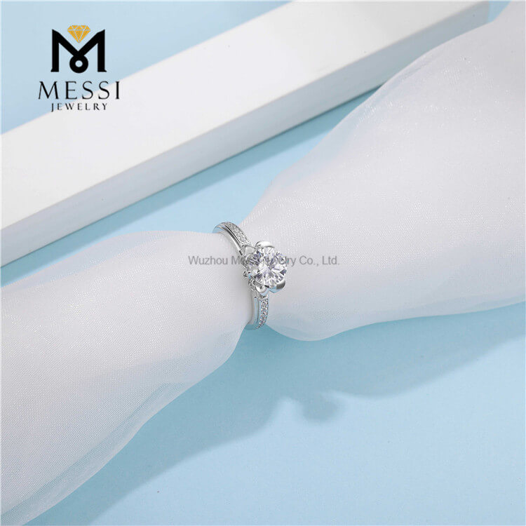anelli di moda gioielli DEF moissanite anello in argento sterling 925