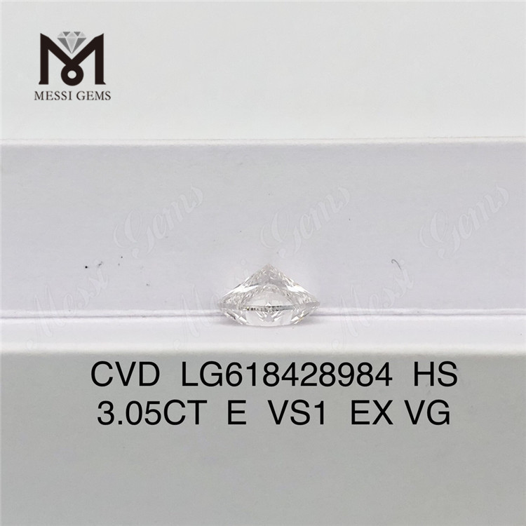 3.05CT E VS1 HS diamante coltivato in laboratorio più economico CVD丨Messigems LG618428984