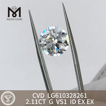 Diamanti da laboratorio della migliore qualità 2.11CT G VS1 ID CVD丨Messigems LG610328261