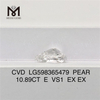10.89CT E VS1 EX EX PEAR Diamanti creati dall\'uomo in massa CVD LG598365479丨Messigems