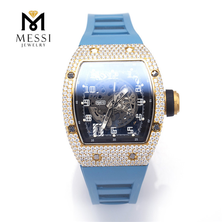 Passa il tester personalizzato D Color VVS Iced Out Moissanite Diamond Brand Watch
