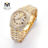 Veri orologi Moissanite automatici in acciaio inossidabile con diamanti ghiacciati VVS Moissanite fatti a mano in vendita