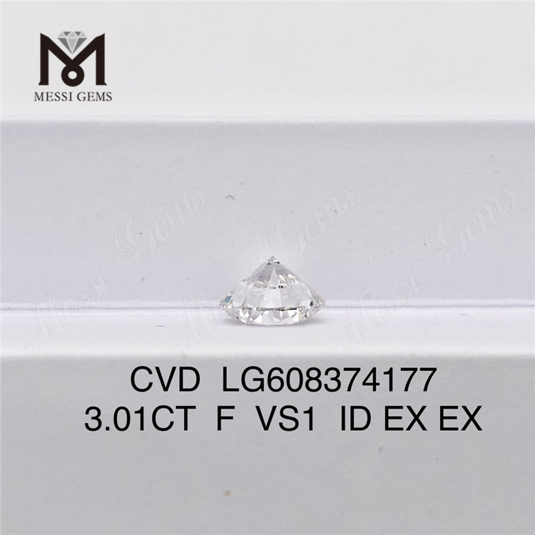 3.01CT F VS1 Diamanti cvd da 3 ct Stunning Beauty in vendita丨Messigems LG608374177 