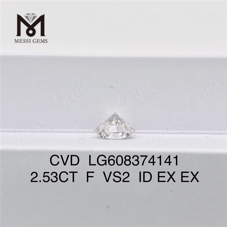 2.53CT F VS2 EX Cvd Lab Grown Diamond Etico Durevole e Brillante come i diamanti estratti丨Messigems LG608374141