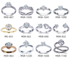 Anello con castone EF VVS da 3 ct Anelli di fidanzamento con diamanti coltivati ​​in laboratorio in oro 14k in vendita