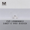 Lusso sostenibile con diamante Igi Diamond E VVS1 CVD da 3,6 ct丨Messigems LG588369812