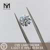 Costo ID 1.11CT E VVS1 di un diamante coltivato in laboratorio da 1 carato CVD per acquisti all\'ingrosso丨Messigems LG607342384