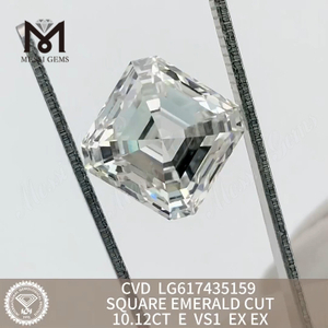 10.12CT E VS1 SQUARE EMERALD CUT acquista diamante cvd Quality Investment丨Messigems CVD LG617435159