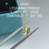 Diamanti da laboratorio gialli fantasia smeraldo 1,18 ct VVS2 