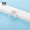 Messi Jewelry Anelli classici in argento moissanite in argento sterling 925