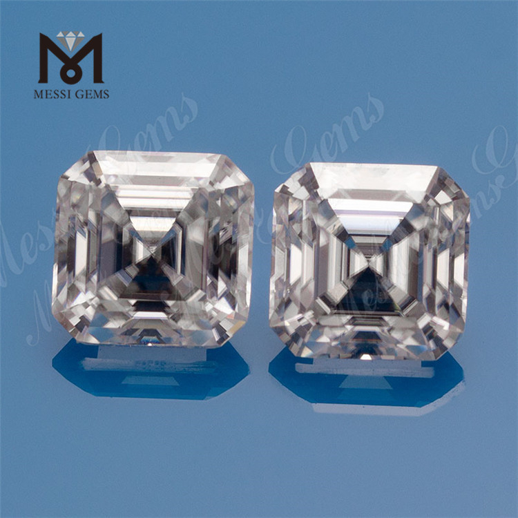 Cina Produttore di pietre sciolte 7x7mm DEF White Asscher Cut Loose Moissanite in vendita