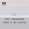 0,54 ct VS1 ID EX EX Sciolto HPHT Diamond Lab Diamonds Stock di fabbrica