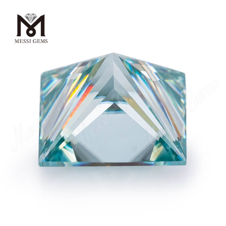 Prezzo all\'ingrosso Moisonite sciolto Princess Cut 1 Carat Blue Moissanite Diamond