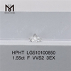 1.55ct F vvs diamante da laboratorio sciolto rotondo 3EX diamante da laboratorio HPHT prezzo all\'ingrosso