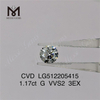 1.17ct G rd cvd lab diamond 3EX vvs prezzo di fabbrica diamante fatto dall\'uomo a buon mercato