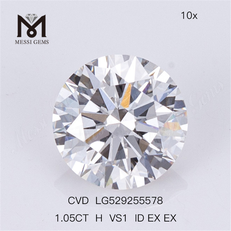1.05ct H VS Cheap Man Made Diamond Ronnd Best Loose Lab Diamond CVD