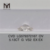 5.13CT forma OV G VS2 EX EX diamanti da laboratorio online CVD LG579372167 