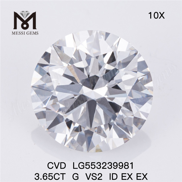 3.65CT G VS2 ID EX EX diamante coltivato in laboratorio produttore di diamanti da laboratorio di alta qualità