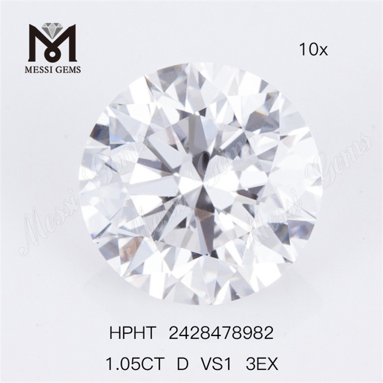 1.05CT D VS1 3EX RD Diamanti da laboratorio sciolti taglio Diamante bianco da laboratorio sciolto