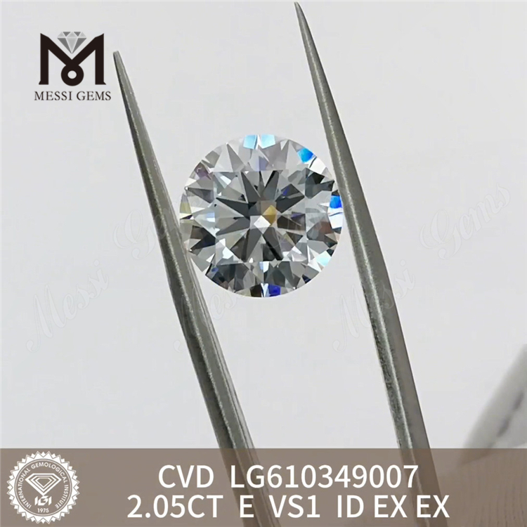 2.05CT E VS1 ID miglior prezzo su diamanti coltivati ​​in laboratorio CVD丨Messigems LG610349007