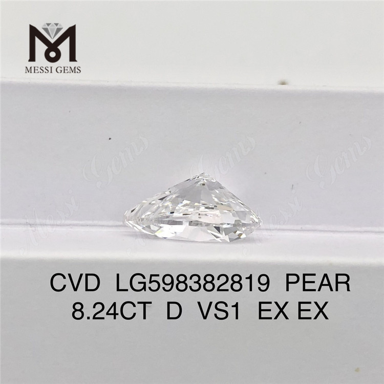 8.24CT D VS1 PEAR CVD diamanti fabbricati in laboratorio Prezzo all\'ingrosso丨Messigems LG598382819